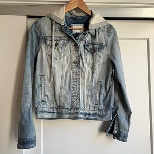 Market & Spruce Jean Jacket with soft hood